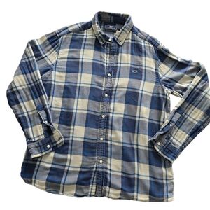 Vineyard Vines Classic Fit Whale Flannel Long Sleeve Size XL